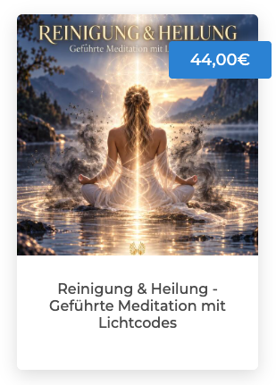 Reinigungs-und Heilmeditation Geführte Meditation mit Lichtcodes, eine sitzende Frau deren Energiekanal mit Licht durchflutet wird